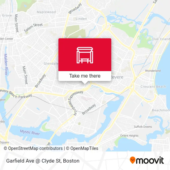 Garfield Ave @ Clyde St map