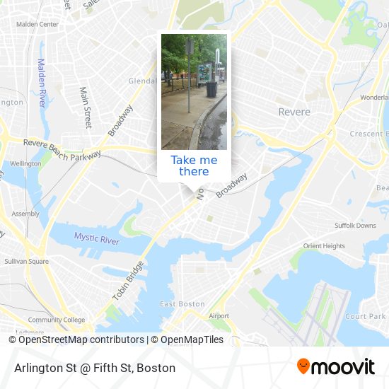 Arlington St @ Fifth St map