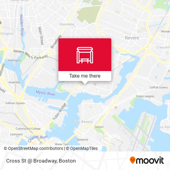 Mapa de Cross St @ Broadway