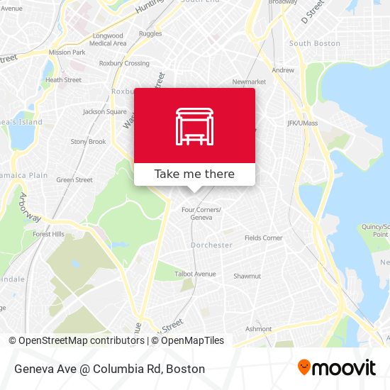 Geneva Ave @ Columbia Rd map