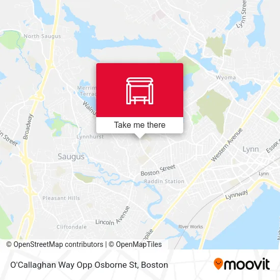 O'Callaghan Way Opp Osborne St map