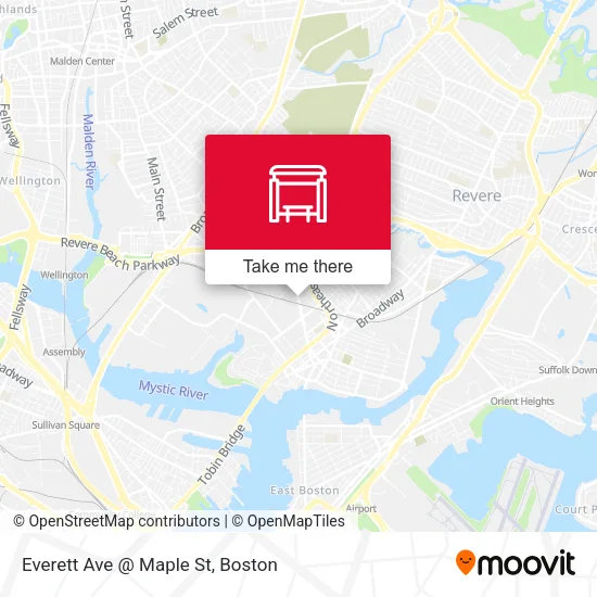 Everett Ave @ Maple St map