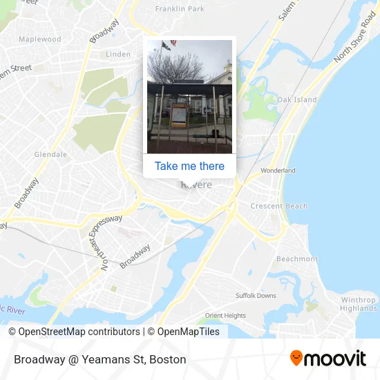 Mapa de Broadway @ Yeamans St