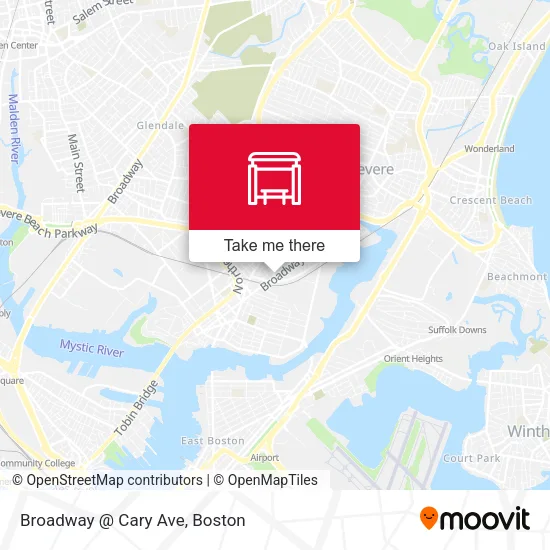 Mapa de Broadway @ Cary Ave