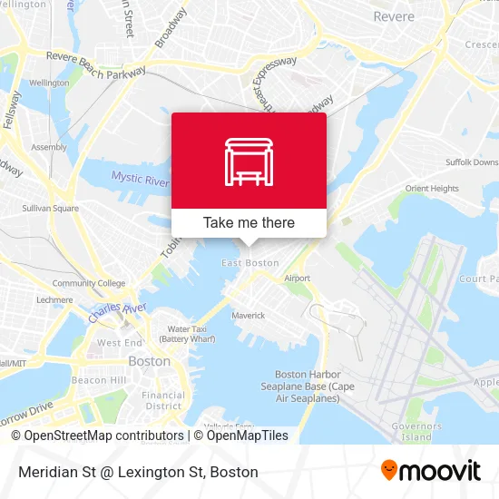 Mapa de Meridian St @ Lexington St