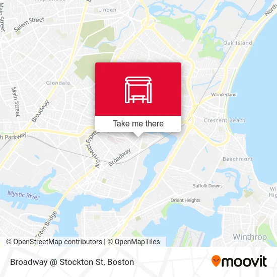 Mapa de Broadway @ Stockton St