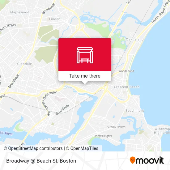 Mapa de Broadway @ Beach St