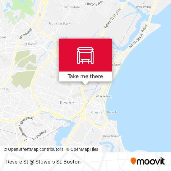 Revere St @ Stowers St map