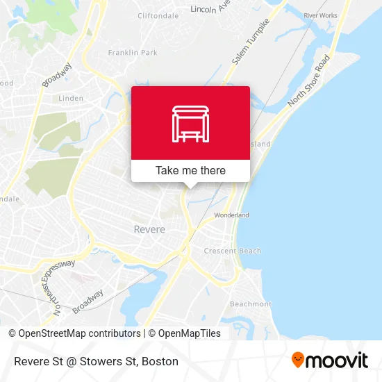 Revere St @ Stowers St map