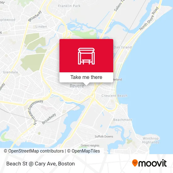 Mapa de Beach St @ Cary Ave