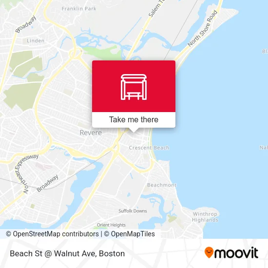 Beach St @ Walnut Ave map