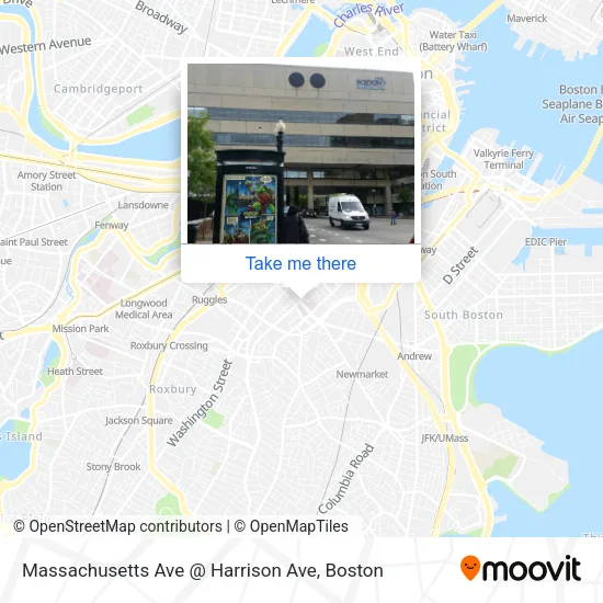 Mapa de Massachusetts Ave @ Harrison Ave