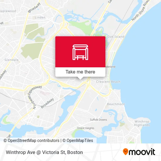 Winthrop Ave @ Victoria St map