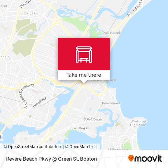Revere Beach Pkwy @ Green St map