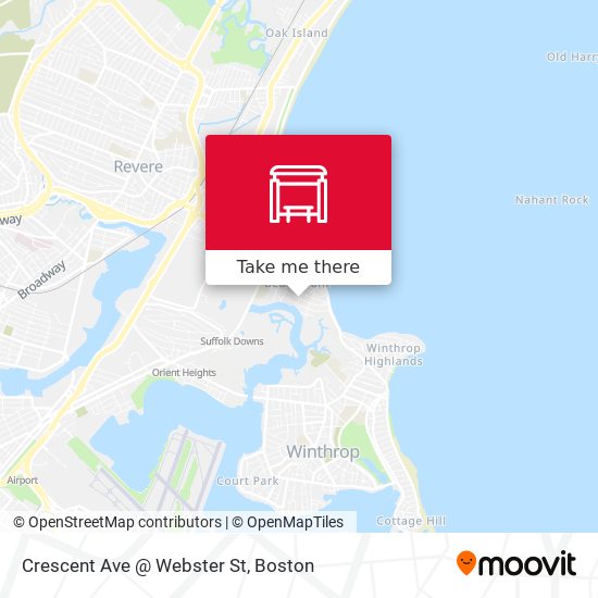 Crescent Ave @ Webster St map