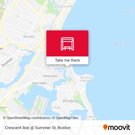 Crescent Ave @ Summer St map