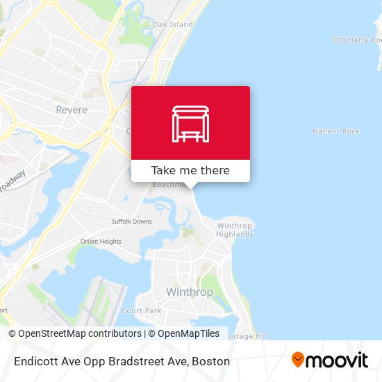 Endicott Ave Opp Bradstreet Ave map