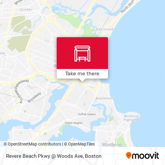 Mapa de Revere Beach Pkwy @ Woods Ave