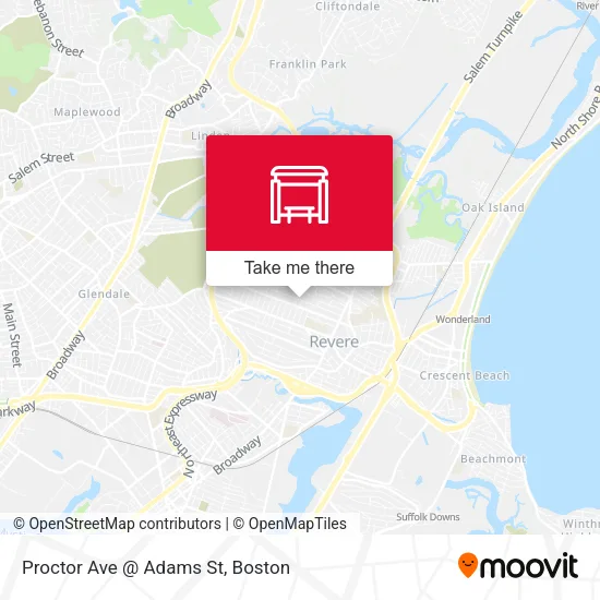 Mapa de Proctor Ave @ Adams St