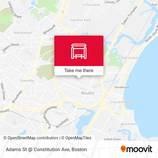 Adams St @ Constitution Ave map