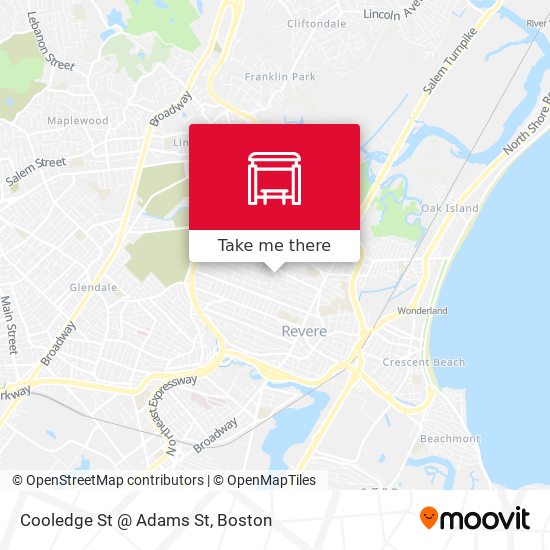 Mapa de Cooledge St @ Adams St
