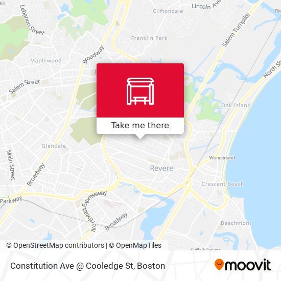 Constitution Ave @ Cooledge St map