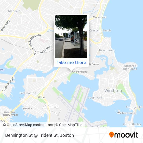 Bennington St @ Trident St map