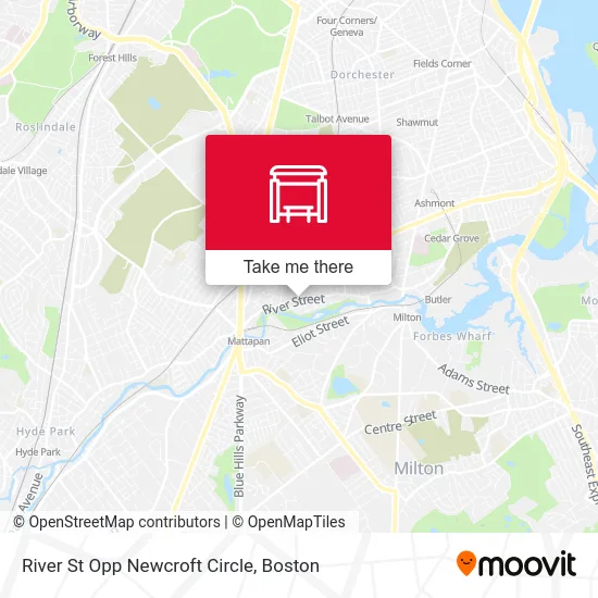 River St Opp Newcroft Circle map