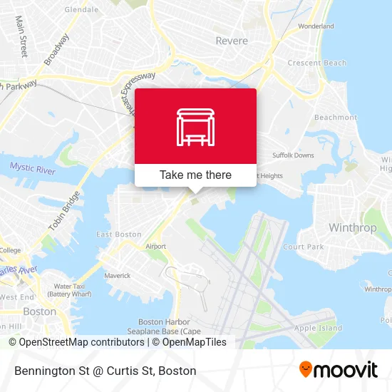 Mapa de Bennington St @ Curtis St