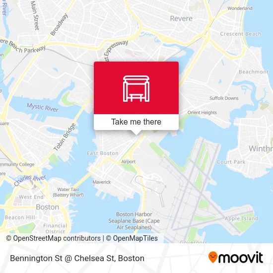Mapa de Bennington St @ Chelsea St