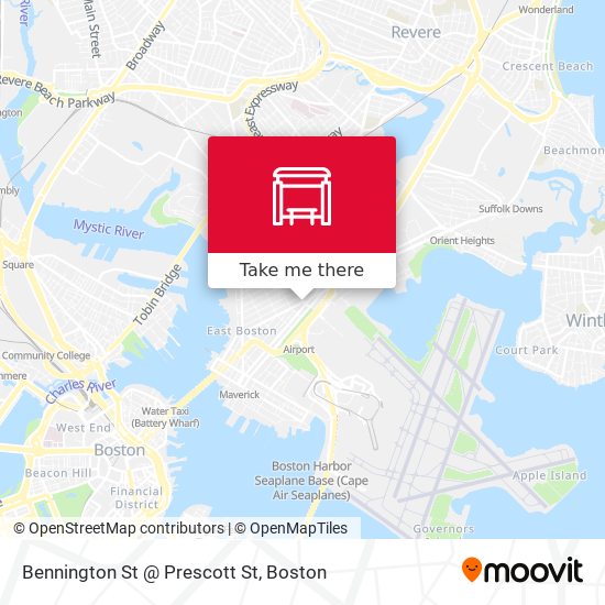 Mapa de Bennington St @ Prescott St