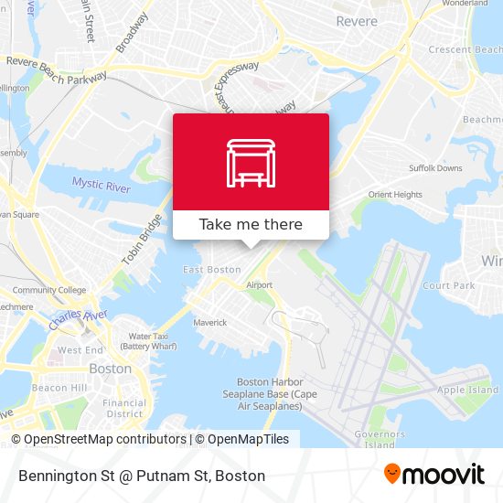 Mapa de Bennington St @ Putnam St
