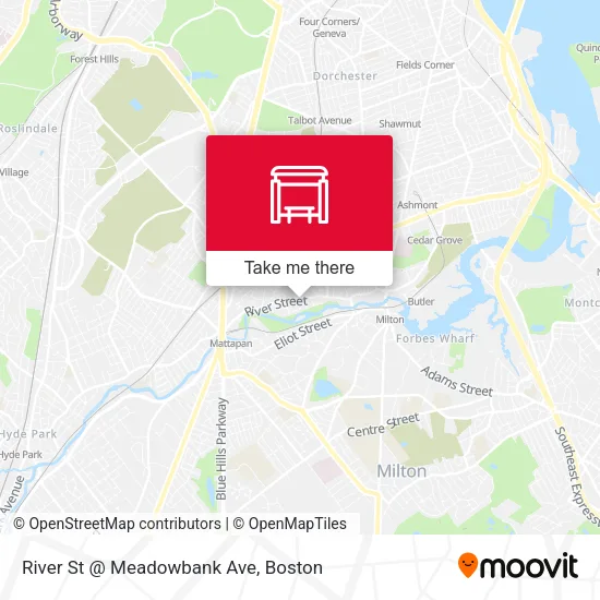 River St @ Meadowbank Ave map