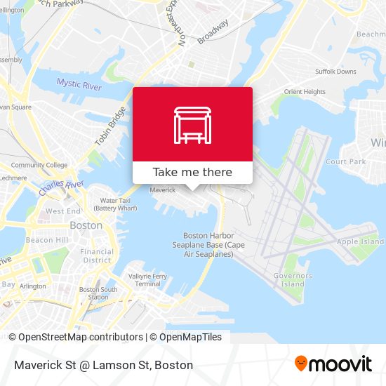Mapa de Maverick St @ Lamson St