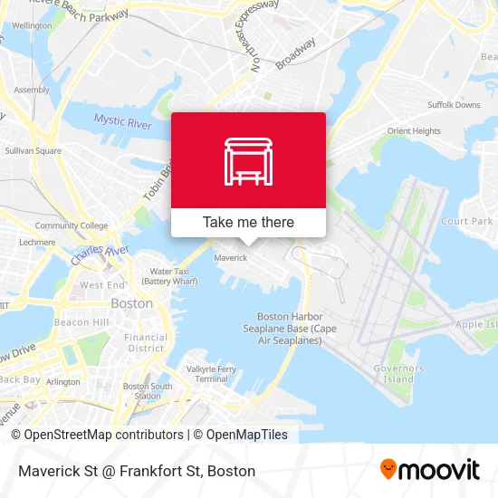 Maverick St @ Frankfort St map