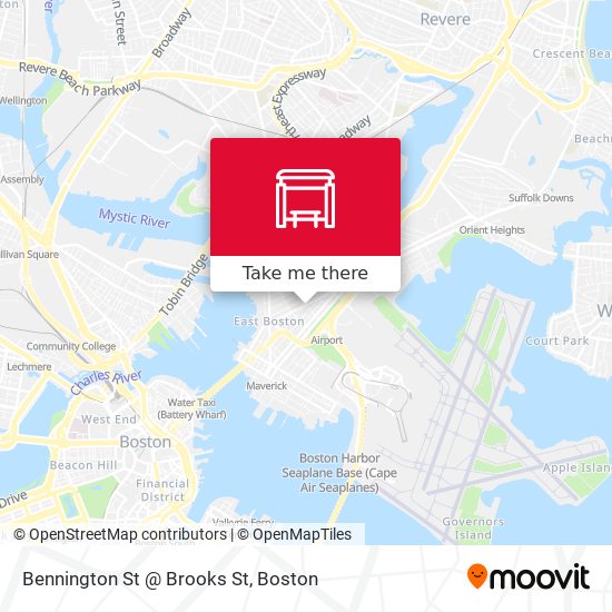 Bennington St @ Brooks St map