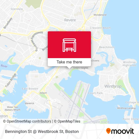 Bennington St @ Westbrook St map