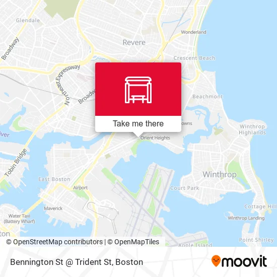 Bennington St @ Trident St map