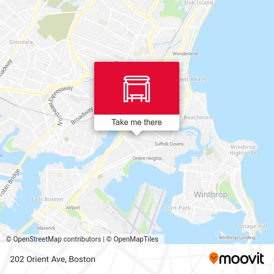 202 Orient Ave map