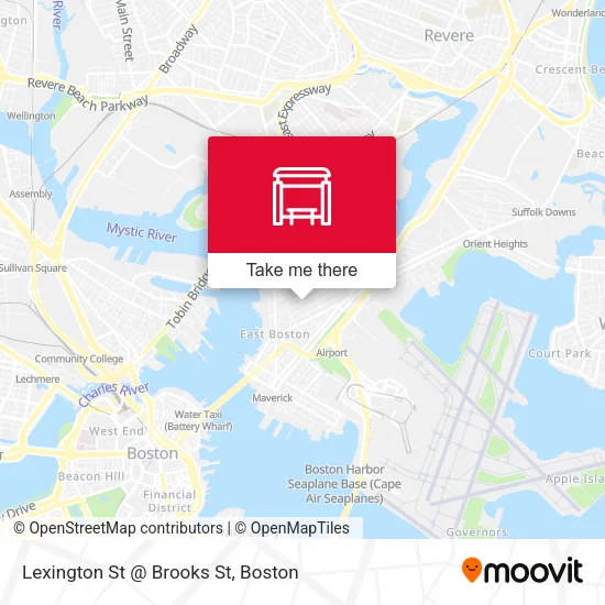 Lexington St @ Brooks St map