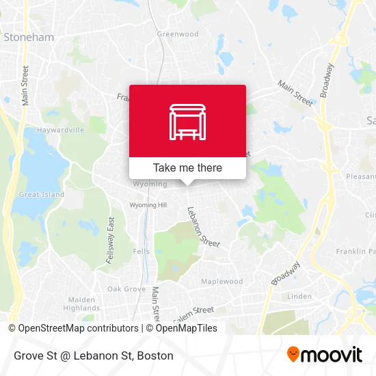 Grove St @ Lebanon St map