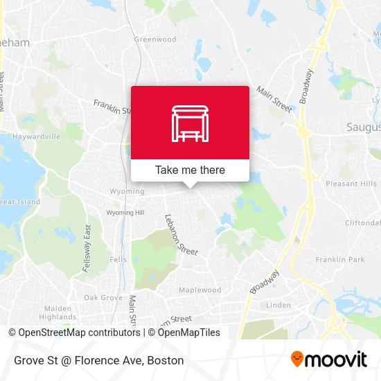 Grove St @ Florence Ave map
