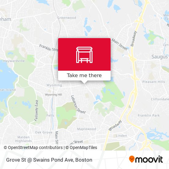 Grove St @ Swains Pond Ave map