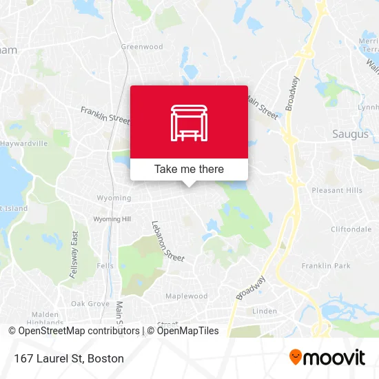 167 Laurel St map