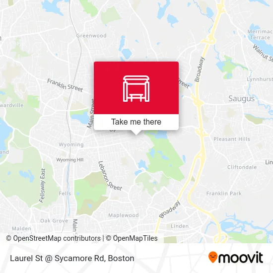 Laurel St @ Sycamore Rd map