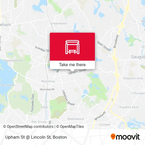 Upham St @ Lincoln St map