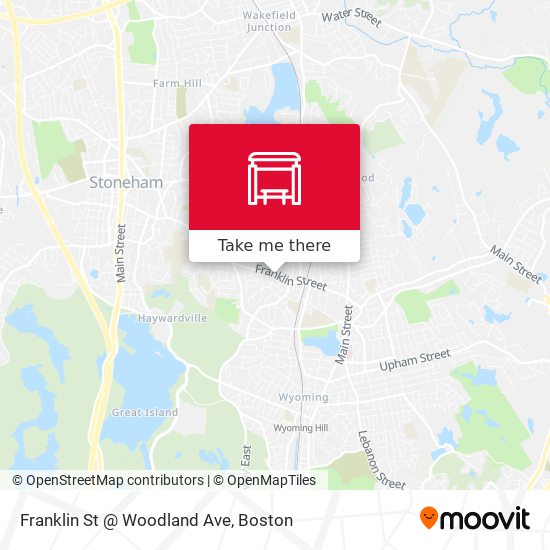 Mapa de Franklin St @ Woodland Ave
