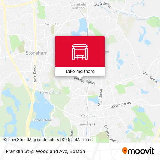 Franklin St @ Woodland Ave map