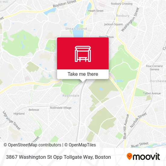 3867 Washington St Opp Tollgate Way map