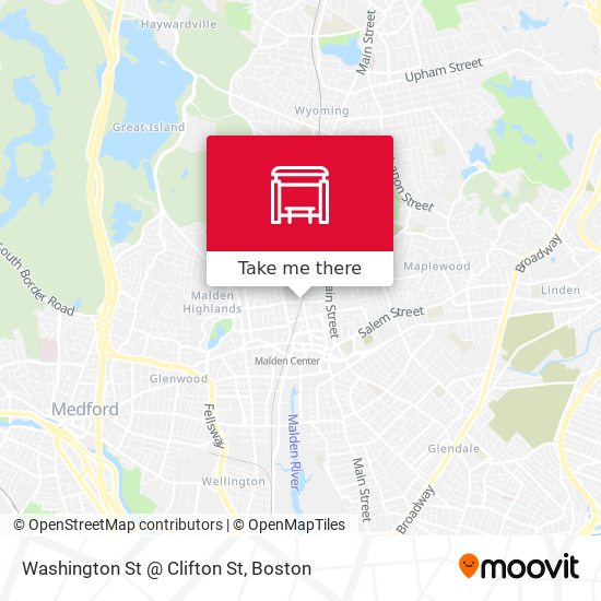 Washington St @ Clifton St map